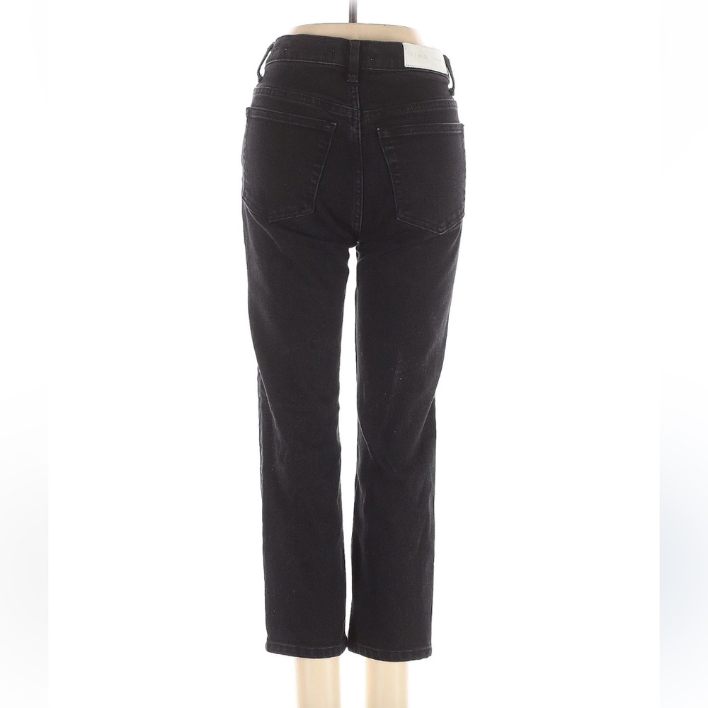 Re/Done Black Straight Leg Jeans